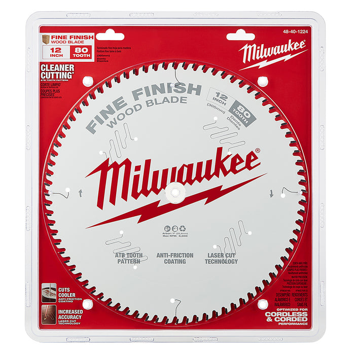 MIlwaukee 12" x 80T Fine Finish Circular Saw Blade