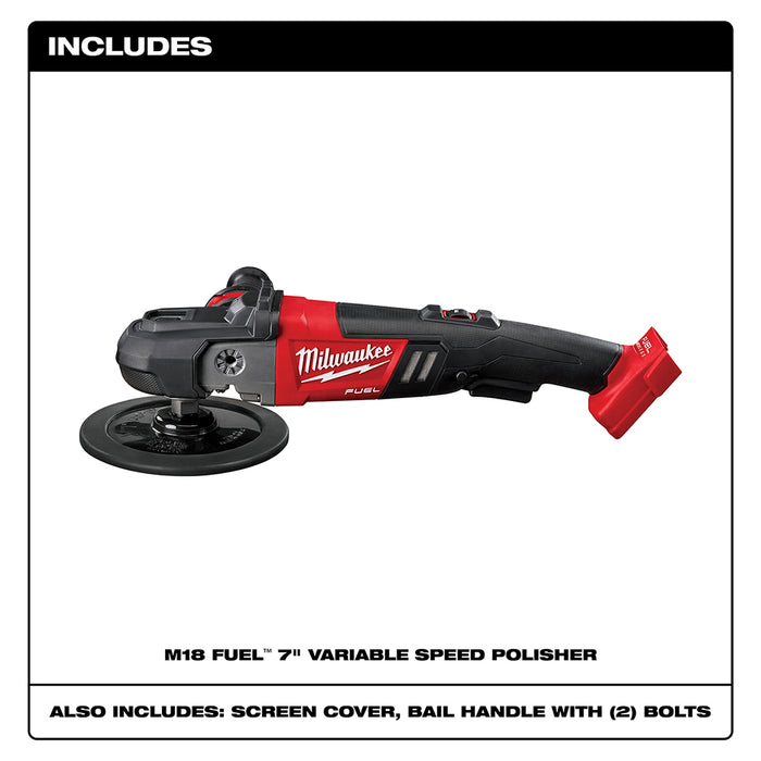 Milwaukee M18 FUEL Cordless 7" Variable Speed Polisher - Tool Only