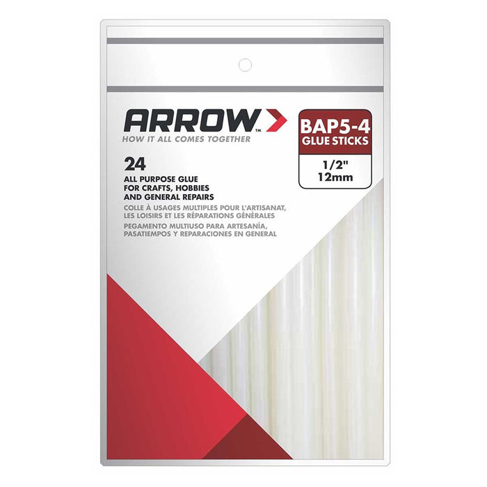 Arrow 24PK Glue Sticks - 4" x 1/2"