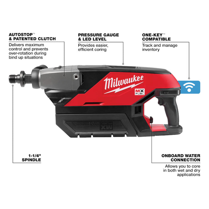 Milwaukee MX FUEL Handheld Core Drill Kit