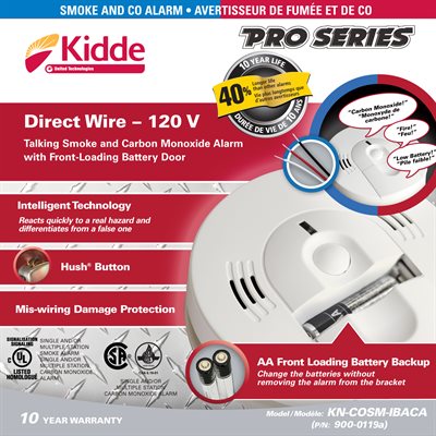 Kidde Talking Smoke & Carbon Monoxide Alarm 120V