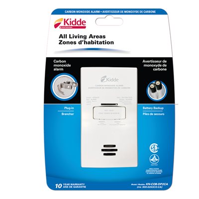 Kidde Carbon Monoxide Alarm AC Plug In