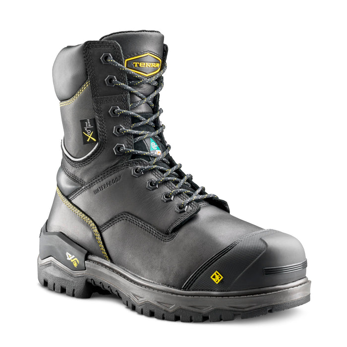 Terra Gantry 8" Waterproof Composite Toe Safety Work Boot w/ Internal Met Guard