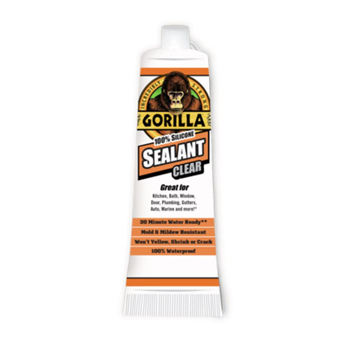 Gorilla Glue Clear Silicone Sealent Tube - 2.8 oz.