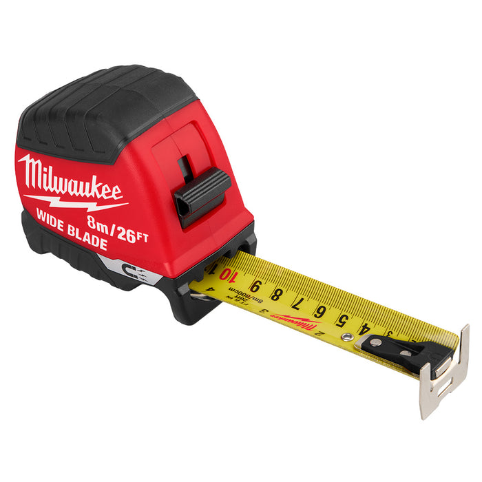 Milwaukee 8m/26ft Wide Blade Magnetic Tape Measure