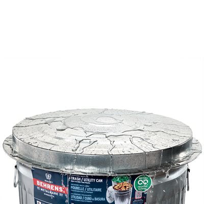 75L Galvanized Steel Garbage Can w/ Lid