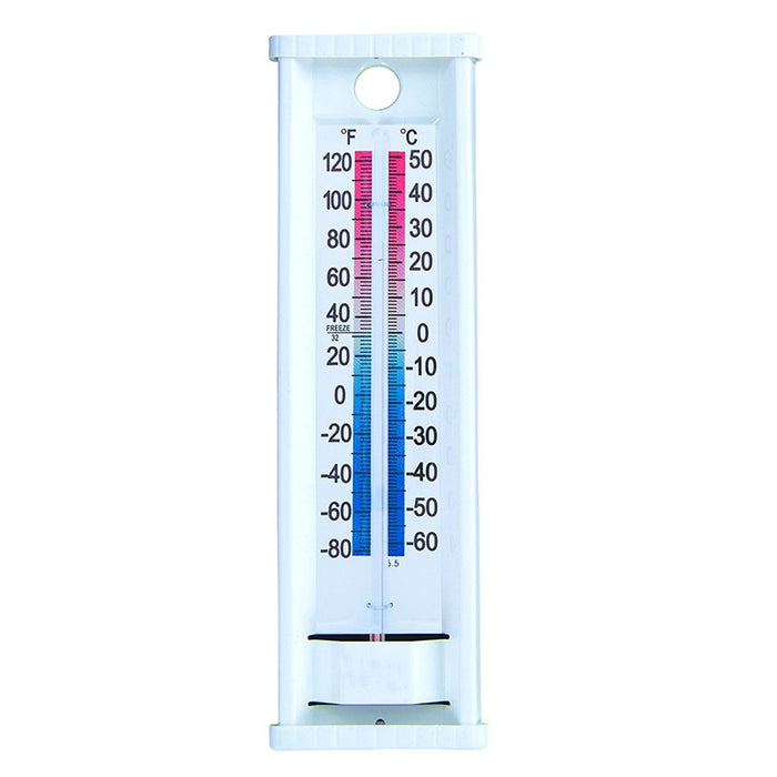 Indoor/Outdoor Aluminum Wall/Window Mount Thermometer - 9"