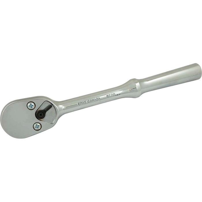Gray Tools 1/2" Drive, Chrome Finish Reversible Ratchets