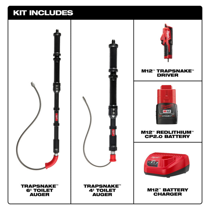 Milwaukee M12™ TRAPSNAKE™ 2-Tool Combo Kit