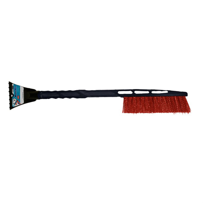 Plastic Handle Snow Brush Slim-Line Grip Ice Scraper 24"