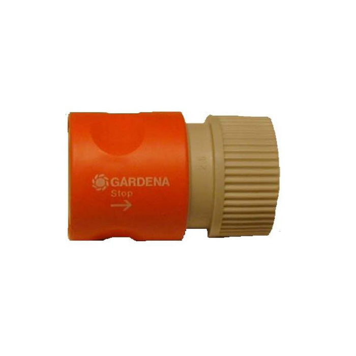 Gardena Plastic Quick Connect Hose Connector w/ Water Stop