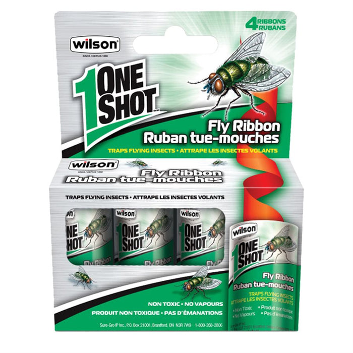 Wilson 4PK One Shot Fly Sticky Ribbons