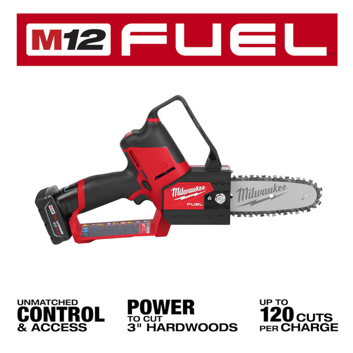 Milwaukee M12 FUEL Cordless HATCHET 6" Pruning Saw Kit