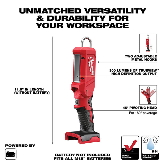 Milwaukee M18 Cordless LED Stick Light  - Tool Only