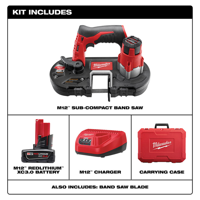 Milwaukee M12 Cordless Sub-Compact Band Saw Kit