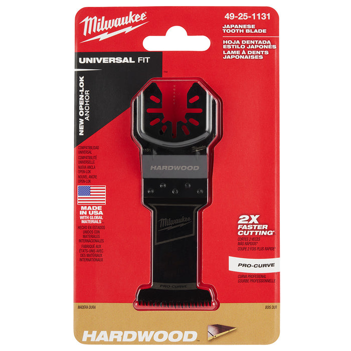 Milwaukee OPEN-LOK HCS PRO-CURVE Hardwood Multi-Tool Blade