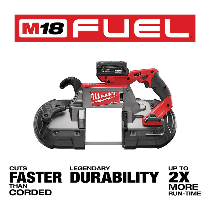 Milwaukee M18 FUEL Cordless Deep Cut Band Saw - Two Battery Kit