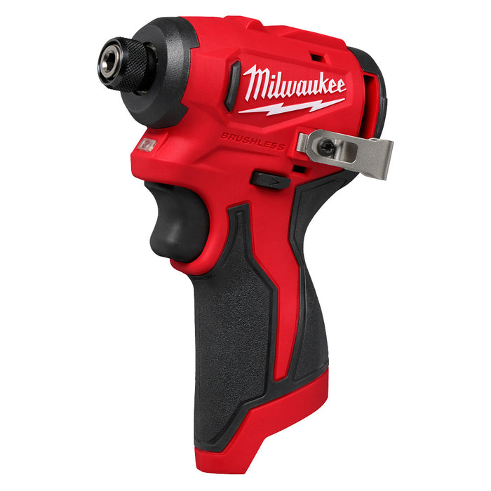 Milwaukee M12 Subcompact Brushless 1/4" Hex Impact Driver - Tool Only