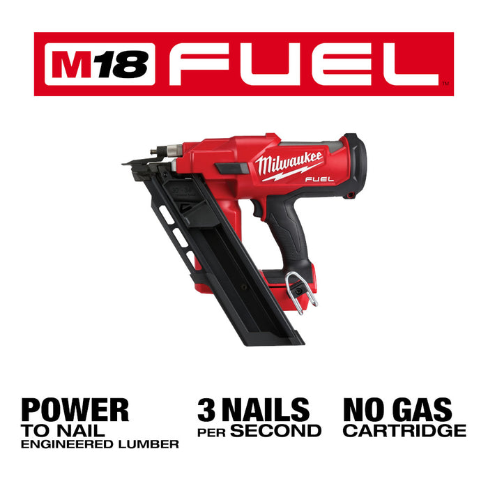 Milwaukee M18 FUEL Cordless 30 Degree Framing Nailer  - Tool Only