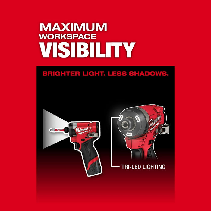 Milwaukee M12 FUEL 1/4" Impact Driver Kit