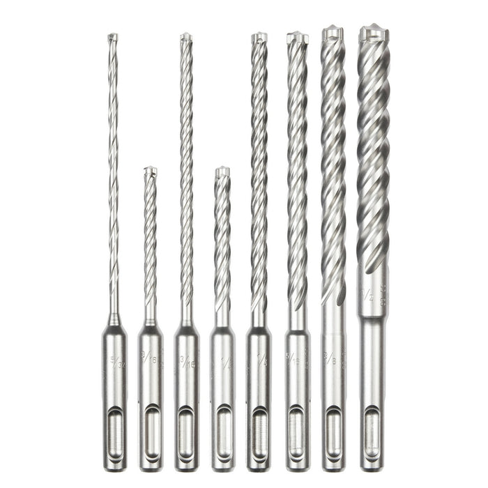 Milwaukee SDS Plus MX4 4-Cutter Drill Bit Kit - 8 Piece