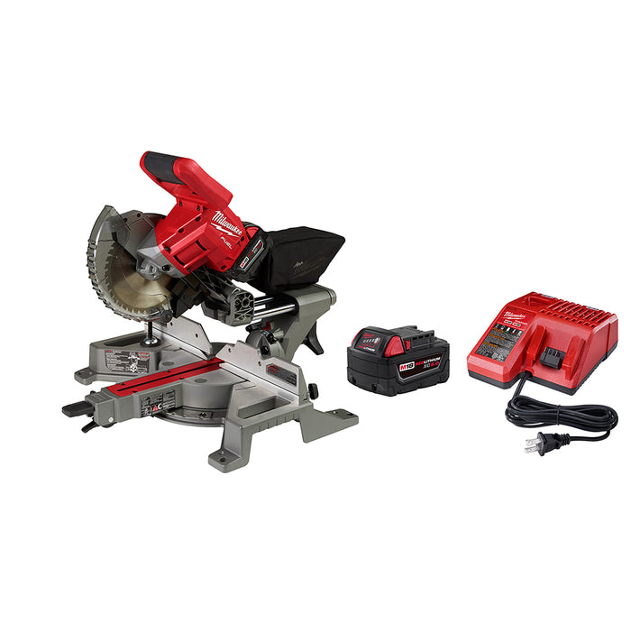 Milwaukee M18 FUEL 7-1/4" Dual Bevel Sliding Compound Miter Saw Kit