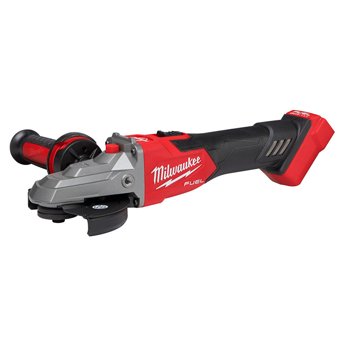 Milwaukee M18 FUEL 5" Flathead Braking Grinder, Slide Switch Lock-On