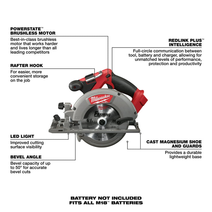 Milwaukee 3697-25 M18 FUEL 5-Tool Combo Kit