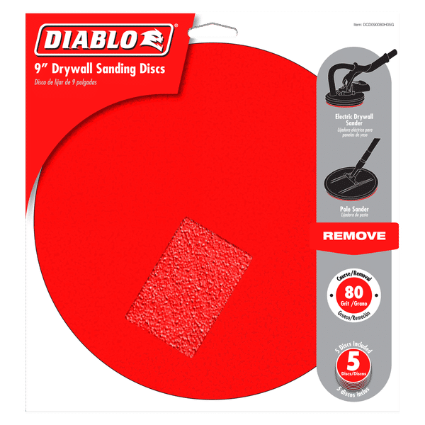 Diablo 9" Hook & Lock™ ROS Sanding Discs for Drywall