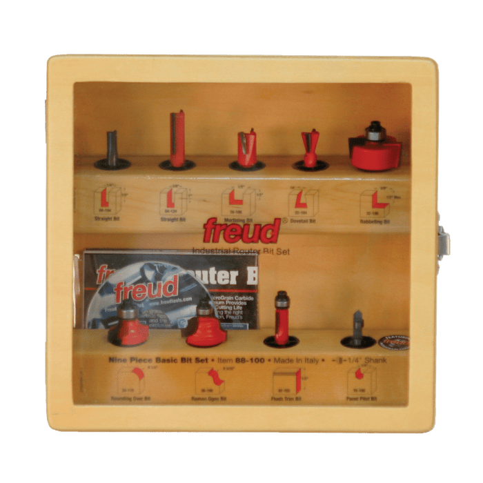 Freud 9-Piece Router Bit Set