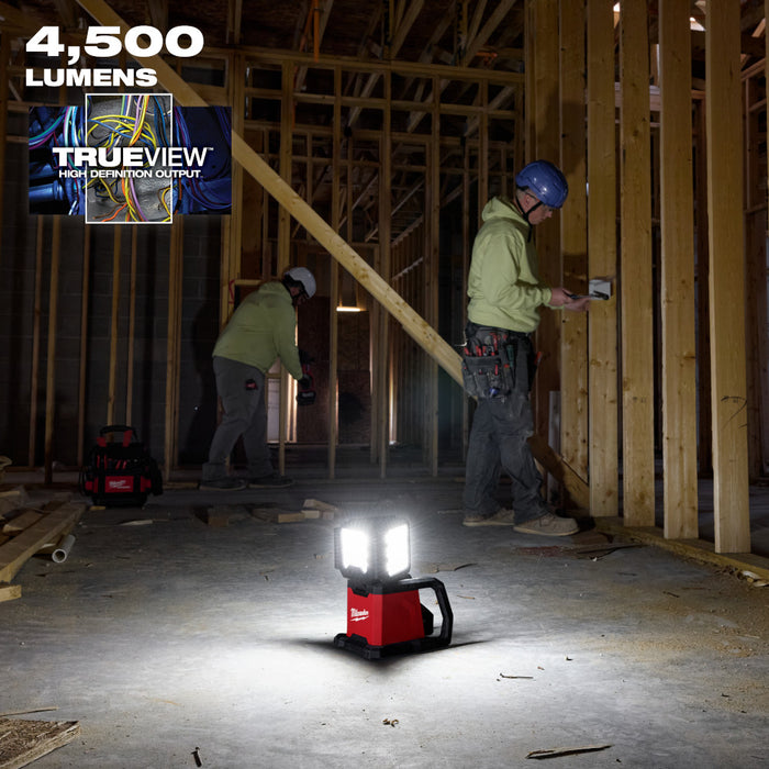 Milwaukee M18™ ROVER™ Dual Power Triple-Panel Flood & Area Light