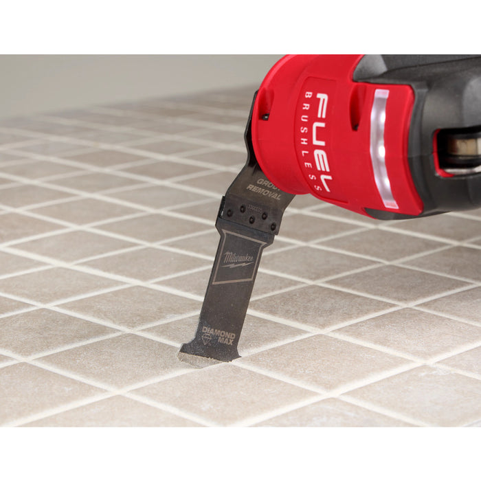 Milwaukee OPEN-LOK DIAMOND MAX Grout Removal Multi-Tool Plunge Blade