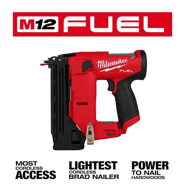 Milwaukee M12 FUEL™ 18 Gauge Compact Brad Nailer - Tool Only