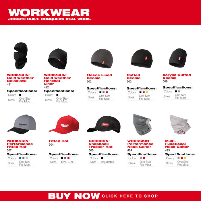 Milwaukee WORKSKIN Performance Fitted Hat