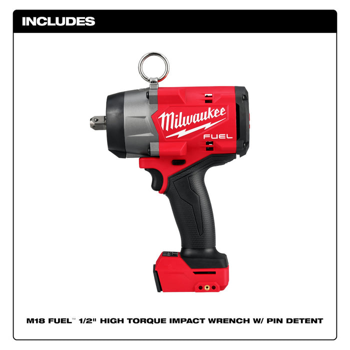 Milwaukee M18 FUEL 1/2" High Torque Impact Wrench w/ Pin Detent