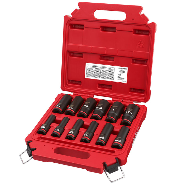 Milwaukee SHOCKWAVE Impact Duty Deep 6-Point Socket Set