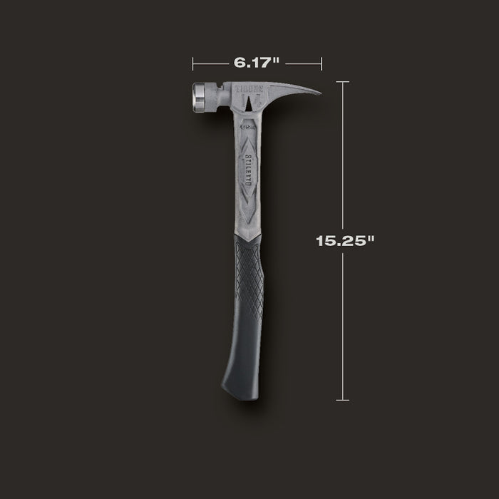 Stiletto® TIBONE™ 14oz Smooth/Curved Titanium Framing Hammer