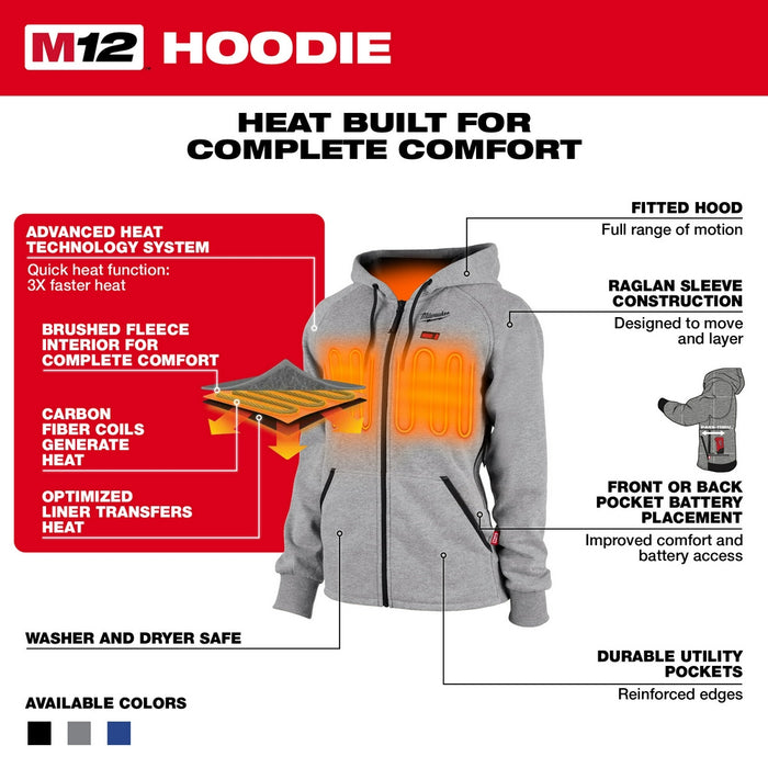 Milwaukee M12 Women's Heated Hoodie Kit