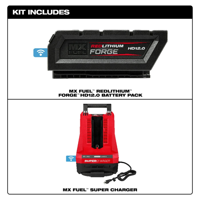 Milwaukee MX FUEL™ REDLITHIUM™ FORGE™ HD12.0 Battery/Super Charger Expansion Kit