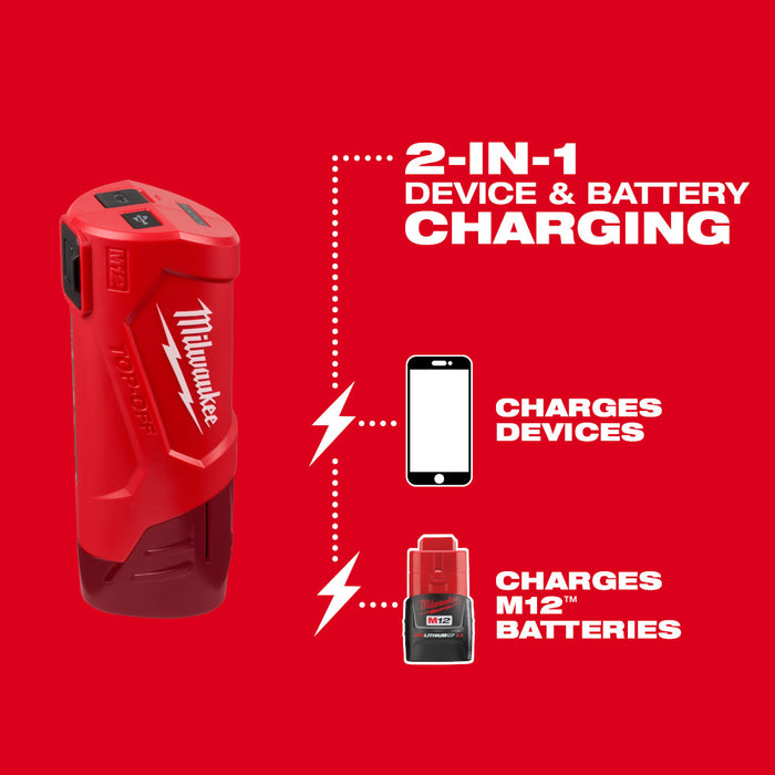 Milwaukee M12™ TOP-OFF™ Power Supply and Charger