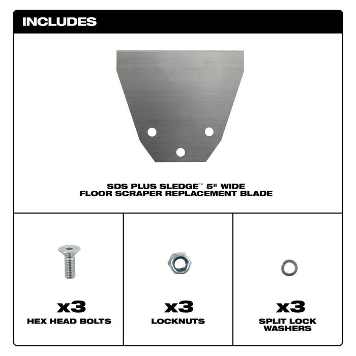 Milwaukee SDS Plus Floor Scraper Replacement Kit