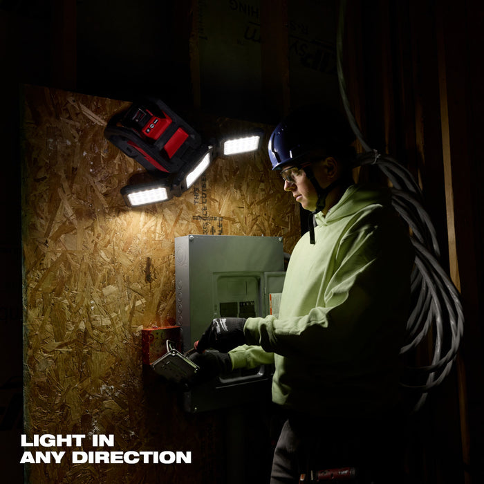 Milwaukee M18™ ROVER™ Dual Power Triple-Panel Flood & Area Light