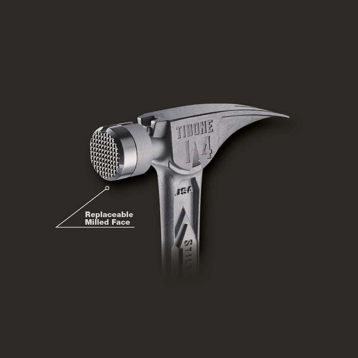 Stiletto® TIBONE™ 14oz Milled/Curved Titanium Framing Hammer