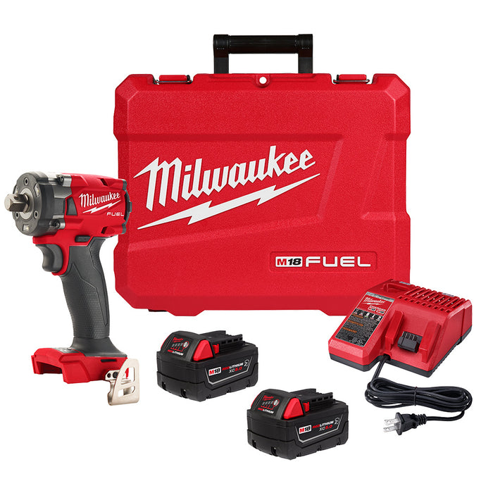 Milwaukee M18 FUEL™ 1/2" Compact Impact Wrench Kit w/ Pin Detent