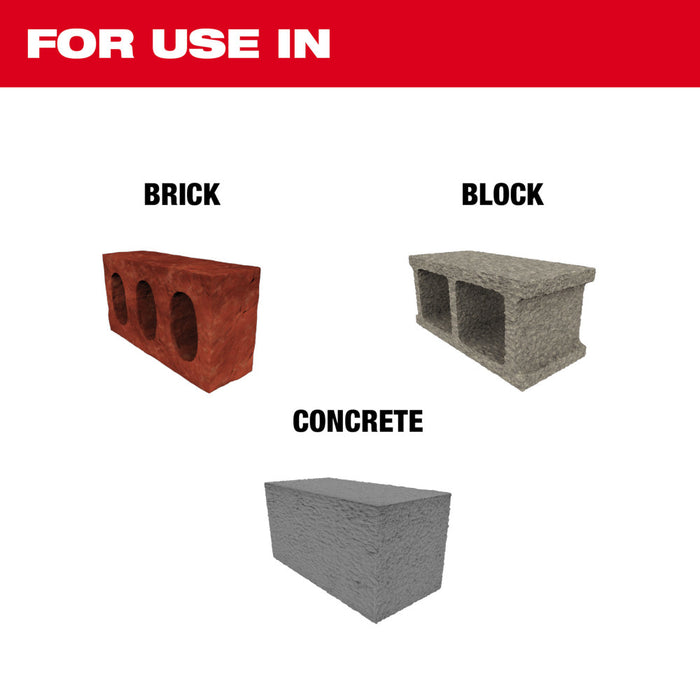 Milwaukee SDS Plus SLEDGE™ Flat Chisel - 3/4" x 10"