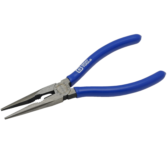 Gray Tools Straight Needle Nose Plier/Cutter w/ Vinyl Grips