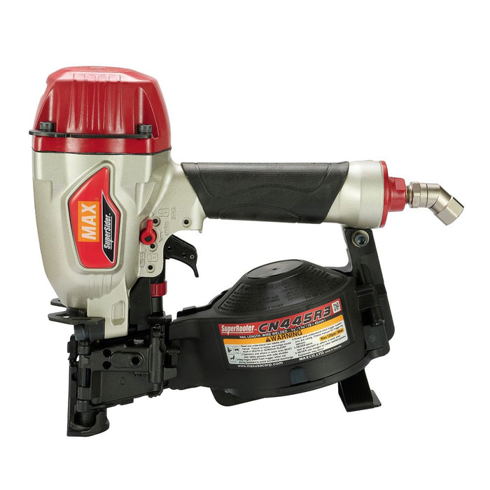 MAX CN445R3 Pneumatic Roofing Coil Nailer - 1-3/4" Capacity