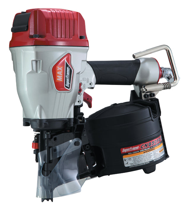 MAX CN890F2 Pneumatic Framing Coil Nailer - 3-1/2" Capacity