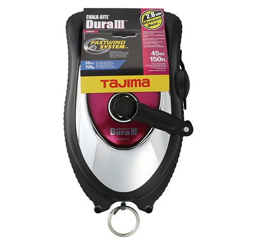 Tajima Chalk-Rite® Dura III Large Chalk Box Chalk Line - 150ft