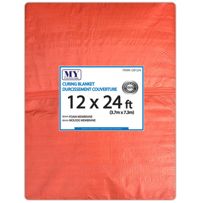 Interfast Concrete Insulating Blanket Orange 1/2" Foam